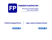 Tablet Screenshot of friesenplastics.com